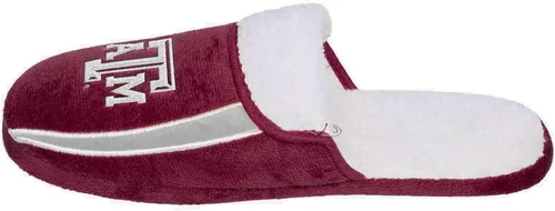 Miniatura 3 de FOCO mens NCAA College Team Logo Sherpa Moccasin Slippers