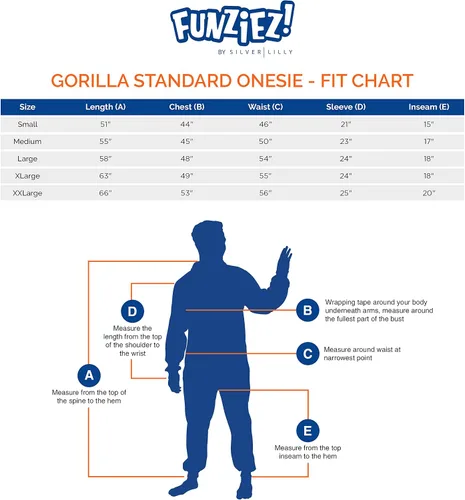 Miniatura 7 de Silver Lilly Gorilla Costume - Disfraz de animal de felpa de una pieza para adultos
