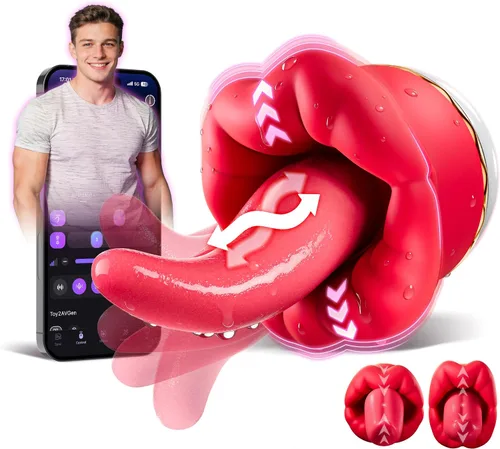 Miniatura 8 de Vibrador de juguetes sexuales para adultos para mujeres – SVSHLJK Rose Toy Sexo Swing Tongue Vibrator Rose Juguete sexual con 10 modos de vibración
