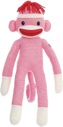 Miniatura 8 de Plushland Adorable Mono de Calcetines, El Original y Tradicional Juguete de Animal de Peluche Tejido a Mano - Regalo para Niños, Bebés, 16" púrpura