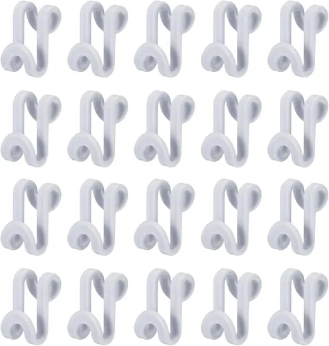 Miniatura 8 de uxcell Ganchos de conector para colgar ropa, 30 unidades, ganchos de plástico ABS, ganchos extensores, ganchos para colgar ahorran espacio para Negro