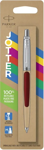 Miniatura 2 de Parker Jotter Originals - Bolígrafo clásico con acabado rojo, punta media, tinta azul, 1 unidad