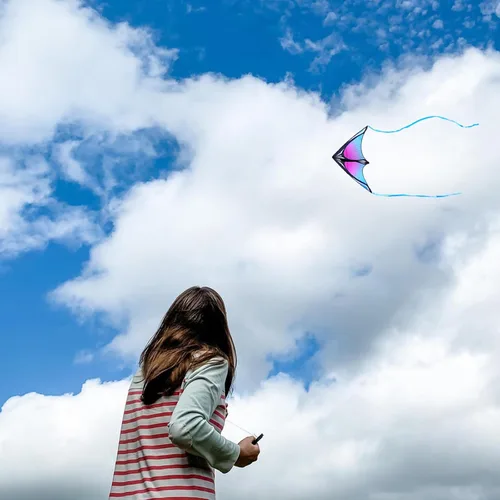 Miniatura 2 de Cometas Delta de playa grandes para adultos y niños de 4 a 8 años y 8 a 12 años, extremadamente fáciles de volar para principiantes