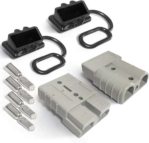 Miniatura 12 de Cubiertas de Conector Rápido de Batería Cubierta de Goma Antipolvo para Desconexión Rápida de Batería de 175 Amperios (2pcs, Negro)