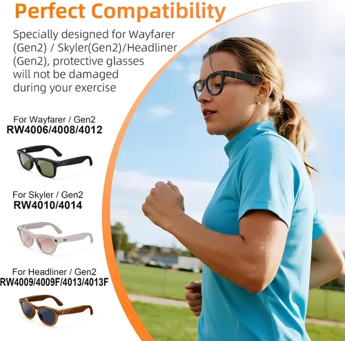 Miniatura 2 de HiBloks Cubierta de silicona impermeable y agarre para gafas para Ray-Ban Meta
