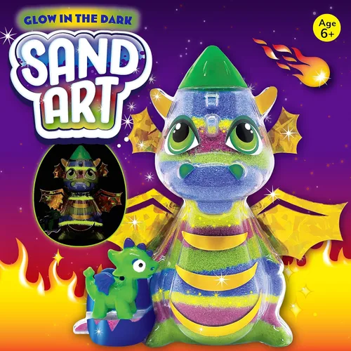 Miniatura 2 de Creativity for Kids Kit de arte de arena para niños: dragón - Artes y manualidades para niños, pequeñas manualidades de primavera