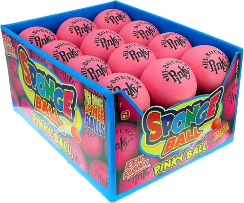 Miniatura 7 de Hi-Bounce Pinky Ball (paquete de 6) por JA-RU. Pelotas hinchables de goma para niños y adultos. Pelota de rebote rosa pequeña. Recuerdos de fiesta