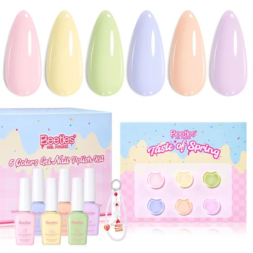 Miniatura 28 de Beetles - Lámpara de uñas LED UV, luz de uñas blanca caramelo con 3 temporizadores de 30/60/90 segundos y pantalla de cuenta regresiva para esmalte