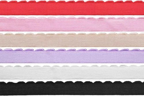 Miniatura 10 de DIY PARK 5 Yarda 1/2 "0.512 in Brillante Nylon Felpa Elástico Spandex Banda Hombro Correas Sujetador Correa Ropa Interior Lencería Costura Trim Negro