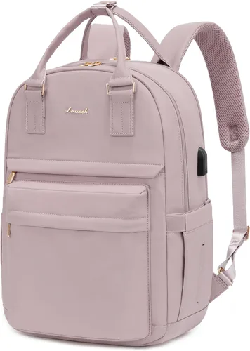 Miniatura 16 de LOVEVOOK - Mochila de computadora portátil para mujeres y niñas, mochila de 15.6 pulgadas impermeable para estudiantes, linda bolsa para libros