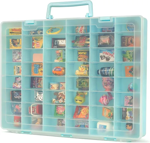 Miniatura 4 de Estuche de plástico para almacenamiento de juguetes compatible con mini marcas de juguetes coleccionistas, Miniverse, Shopkins, Real Littles y LOL