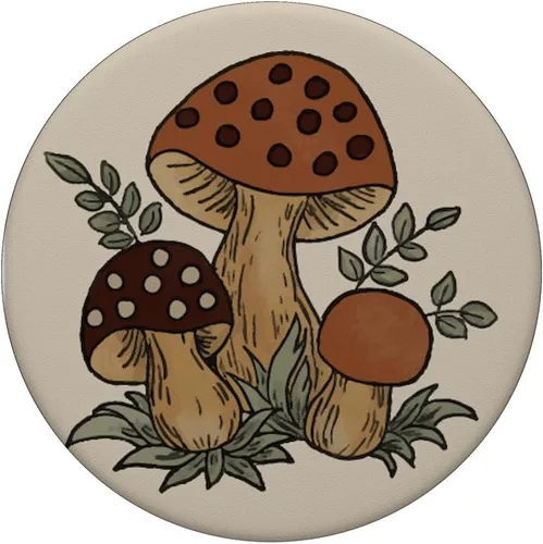 Miniatura 3 de Mushrooms Make Me Merry (vintage) PopSockets Swappable PopGrip
