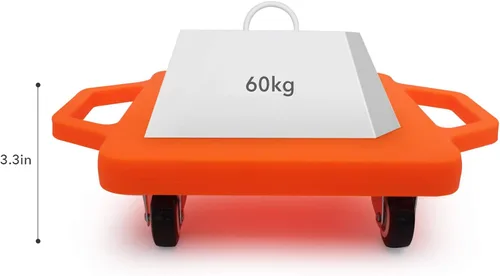 Miniatura 4 de Tabla de sentarse para niños con ruedas universales – Scooter de plástico de seguridad para niños de 6 a 12 años – Scooter deportivo manual con asas