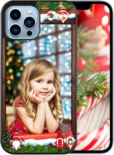 Funda personalizada con fotos de gnomo de Feliz Navidad para iPhone 14, 13, 12, 11, Xs Pro Max Mini Xr 6, 7, 8 Plus para Samsung Galaxy S22, S21,
