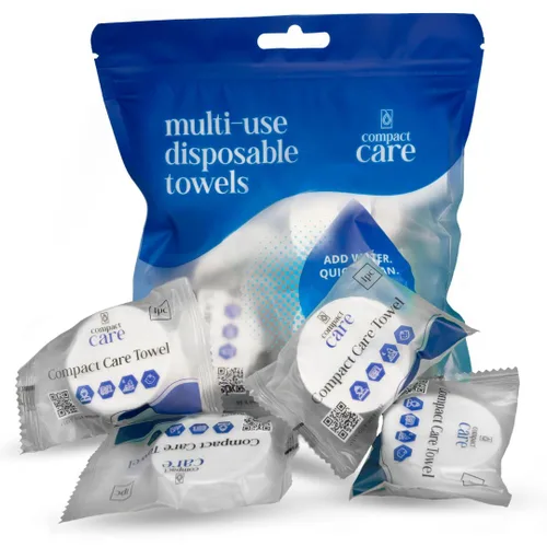 Toallas comprimidas medianas (12 piezas) – Toallas de viaje expandibles para camping, senderismo, gimnasio, bebé, supervivencia y uso de emergencia