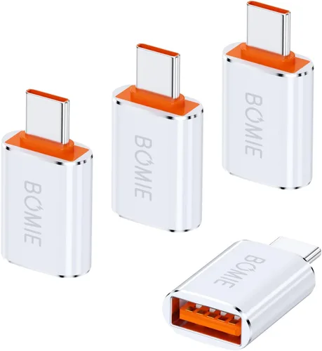Miniatura 9 de BOMIE Paquete de 2 adaptadores USB C a USB, transferencia de datos de 100 W, carga rápida de 100 W, adaptador OTG tipo C macho a USB 3.2 hembra
