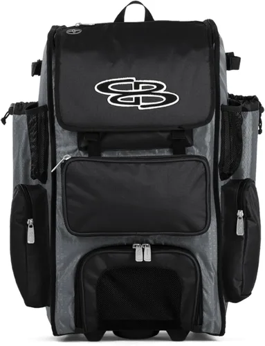 Miniatura 35 de Boombah Rolling Superpack - Bolsa para equipo de béisbol/sóftbol, varios colores, mango telescópico y capacidad para 4 murciélagos, versión