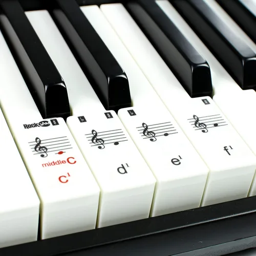 Miniatura 10 de RockJam - Piano de teclado de 61 teclas con flexión de tono, fuente de alimentación, soporte para partituras, calcomanías para notas de piano