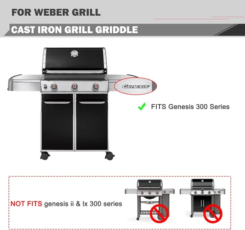 Miniatura 3 de 7566 Piezas de repuesto de plancha para Weber Genesis Plancha E-310 E-330 S-330 Piezas de parrilla Weber Genesis 300 Series S-310 EP-310 E-320 S-320