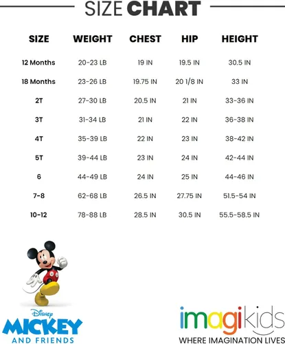 Miniatura 6 de Disney Mickey Mouse - Conjunto de traje de baño y camiseta de neopreno para bebés y niños pequeños