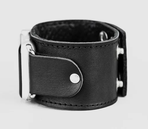 Miniatura 6 de Correa de cuero cosida ancha compatible con Apple Watch de 1.496 in 1.575 in 1.614 in 1.654 in 1.732 in 1.811 in 1.772 in 1.929 in, hecho a mano UA