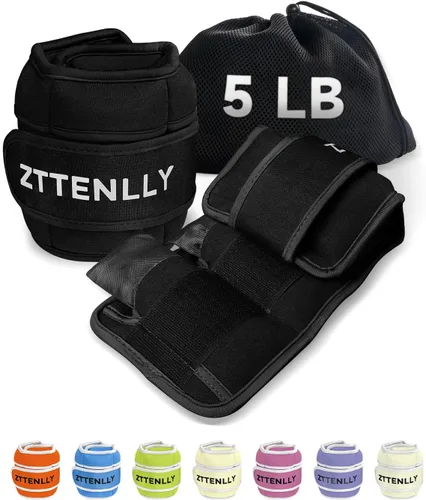 Pesas de tobillo ajustables para mujeres, hombres y niños | 1 par de 5, 10, 15, 18 y 20 libras, correas de peso para pierna, muñeca, tobillo, yoga,