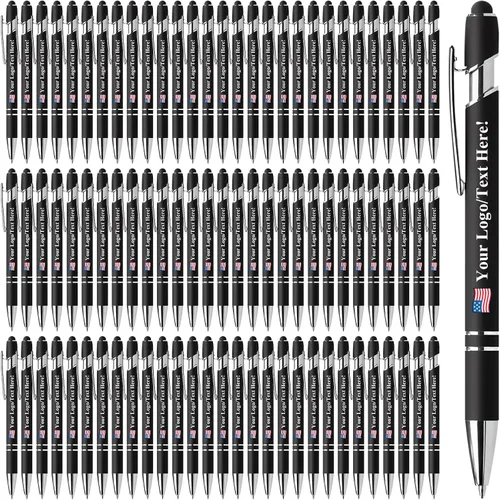 Miniatura 45 de Bolígrafos personalizados con lápiz capacitivo, bolígrafos personalizados impresos con tu logotipo o mensaje, ideales para regalos, promociones