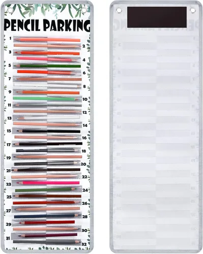 Miniatura 15 de Sabary - Organizador de bolsillo para lápices, dispensador de lápices con gráfico, soporte de bolsillo para lápices en nylon con ojales y tira