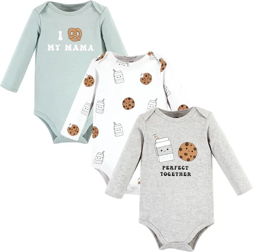 Miniatura 21 de Hudson Baby Body unisex de algodón de manga larga para bebé, leopardo rosa rojo