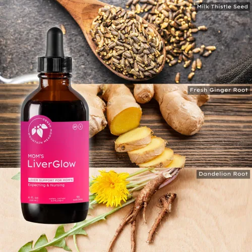 Miniatura 5 de Mountain Meadow Herbs Mom's Liver Glow, desintoxicante avanzado y regenerador para apoyar la salud y la función del hígado - 4 oz - para un hígado