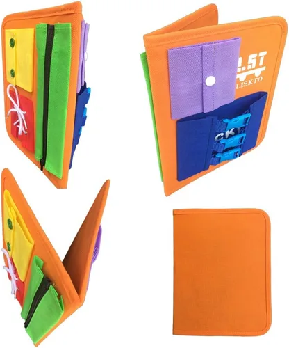 Miniatura 5 de Busy Board Dress Learning Toy & Busy Board Dress Learning Toy con tapete mágico para garabatear
