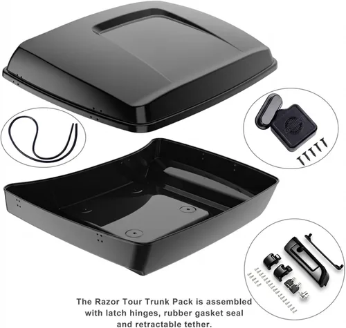 Miniatura 5 de Paquete turístico de maquinilla de afeitar de perfil bajo para Harley Touring 2014+ H-D