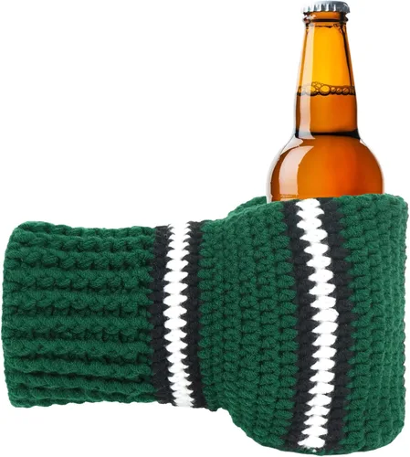 Guantes de lana FunisFun para cerveza, guante tejido para beber con costuras para regalo de broma de elefante blanco, idea para fiestas previas al