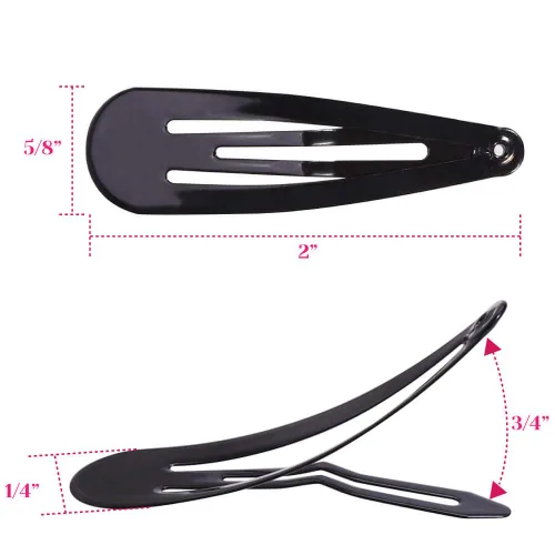 Miniatura 4 de anezus 80 pinzas antideslizantes para el cabello de 2 pulgadas, accesorios para el cabello para niñas, mujeres, niños, adolescentes o niños pequeños