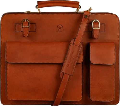 Miniatura 9 de Time Resistance Maletín de cuero - Bolso elegante para hombre - Maletín de negocios y vintage Made in Italy