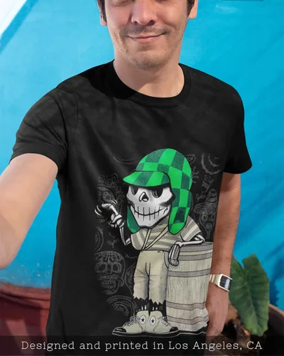 Miniatura 3 de El Chavo del Ocho Dia de Los Muertos Camisa Calavera Azúcar Chespirito