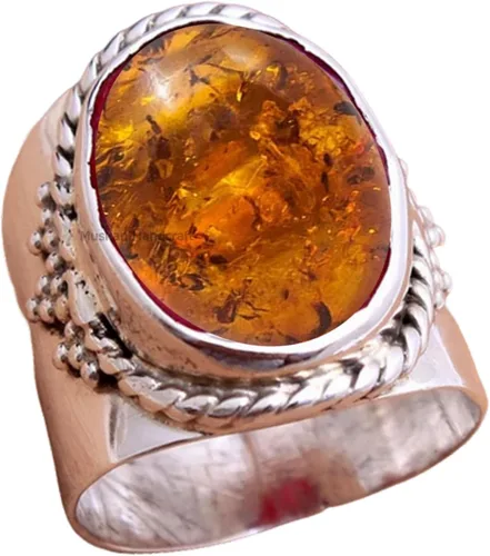 Miniatura 23 de Anillo de plata de ley 925 con piedras preciosas ovaladas auténticas, hecho a mano, hermoso regalo de Navidad para ella
