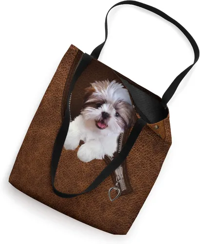 Miniatura 2 de Shih Tzu - Bolso de mano con estampado de piel para perro