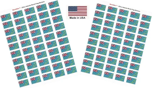 Miniatura 240 de 100 calcomanías de la bandera de Alaska; 1.5" x 1" hechas en Estados Unidos, calcomanías autoadhesivas de la bandera del estado para álbumes