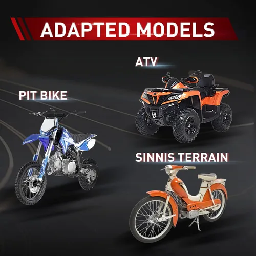 Miniatura 5 de WOOSTAR Motocicleta 420-10T Piñón delantero 0.787 in para 50cc 70cc 90cc 110cc 125cc Dirt Pit Bike Mini Bike ATV 4 ruedas ciclomotor