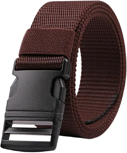 Miniatura 26 de AIBEARTY Cinturón de lona con hebilla ajustable, cintura larga para mujeres, hombres, adolescentes
