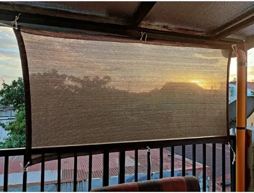 Miniatura 9 de Pantalla de Privacidad para Cerca Balcón Tela de Sombra Solar 3 pies 3 pulgadas x 9 pies 9 pulgadas 80% Tela de Sombra Pantallas de Patio Exterior