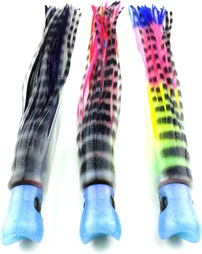 Miniatura 4 de Lobo Lures #31 9" Skipjack híbrido rosa interferencia UV suave trolling atún Mahi Marlin señuelo
