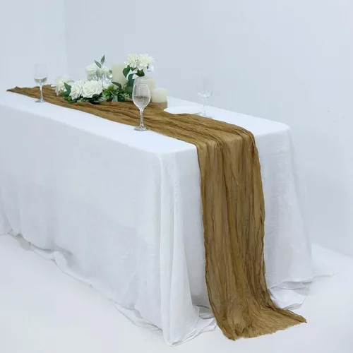 Miniatura 70 de Efavormart - Camino de mesa de gasa verde salvia de 10 pies, tela de gasa de 120 pulgadas para bodas de jardín botánico, eventos de primavera