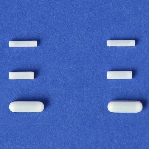 Miniatura 2 de Scienceware Teflon (PTFE), Barra agitadora magnética redonda Micro Flea, sin anillo giratorio, Blanco, 1