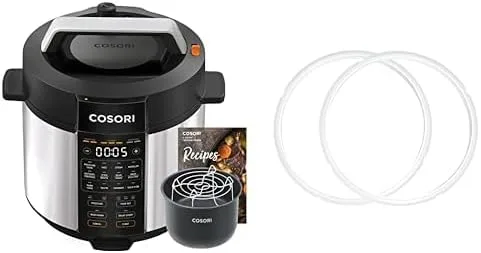 COSORI Olla a presión eléctrica 9 en 1 de 6 cuartos de galón, olla a presión eléctrica, sartenes para paella, sartenes y anillo de sellado para olla