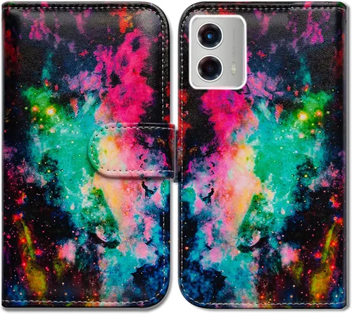 Miniatura 20 de Bcov Funda para Moto G 5G 2023, diseño de pájaro negro y verde con tapa para teléfono con ranura para tarjetas, soporte para Motorola Moto G 5G 2023