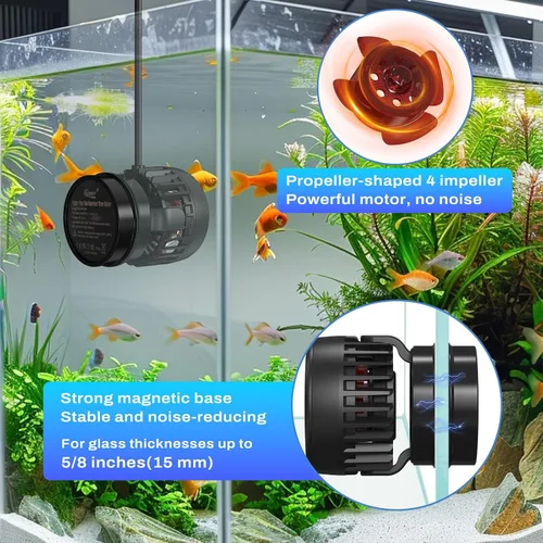 Miniatura 3 de hygger DC Potente Generador de Olas para Acuario, Bomba de Agua de Circulación Silenciosa para Acuario, Frecuencia de Flujo Ajustable, 4 Modos