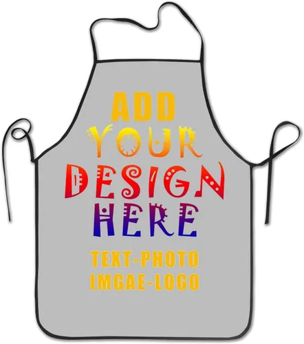 Miniatura 18 de Delantal personalizado personalizado para mujeres y hombres, delantales de cocina para cocinero, nombre personalizado, texto, logotipo, imagen