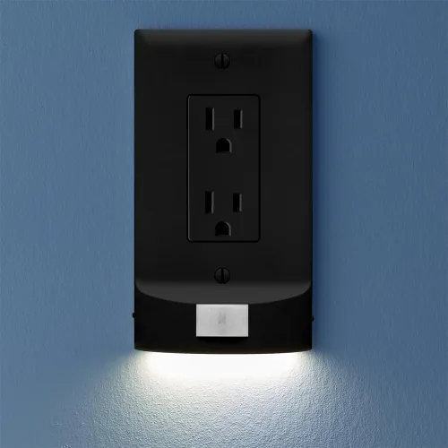 Miniatura 25 de 2 unidades - SnapPower MotionLight [para tomas decorativas] - Luces nocturnas LED con detección de movimiento incorporadas en la placa de pared